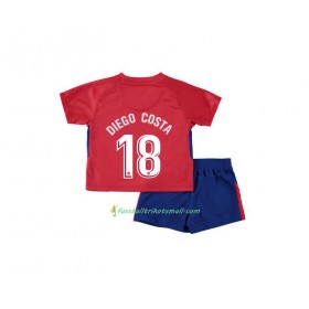 Fußballtrikots Atlético Madrid Diego Costa 18 Kinder 2017-2018 Kurzarm Heimtrikotsatz kaufen