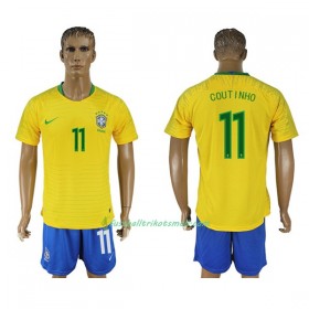 Fußballtrikots Brasilien Philippe Coutinho 11 WM 2018 Heimtrikotsatz kaufen
