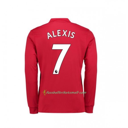 Fußballtrikots Manchester United Alexis Sanchez 7 2017-2018 Langarm Heimtrikotsatz kaufen