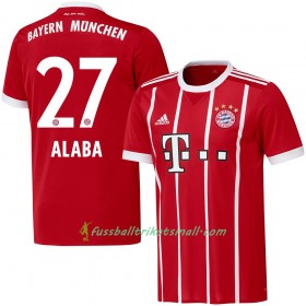 Fußballtrikots FC Bayern München Alaba 27 2017-2018 Kurzarm Heimtrikotsatz kaufen
