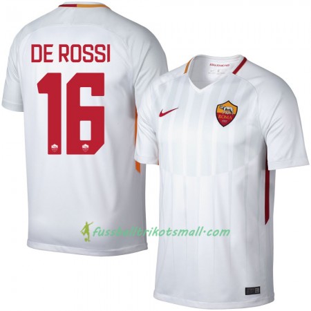 Fußballtrikots AS Rom De Rossi 16 2017-2018 Kurzarm Auswärts-trikot kaufen