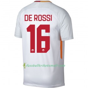 Fußballtrikots AS Rom De Rossi 16 2017-2018 Kurzarm Auswärts-trikot kaufen