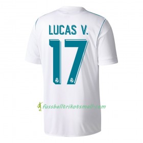 Fußballtrikots Real Madrid Lucas V. 2017-2018 Kurzarm Heimtrikotsatz kaufen