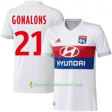 Fußballtrikots Olympique Lyon Gonalons 2017-2018 Kurzarm Heimtrikotsatz kaufen
