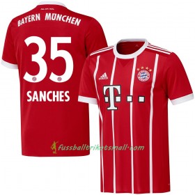 Fußballtrikots FC Bayern München Sanches 35 2017-2018 Kurzarm Heimtrikotsatz kaufen