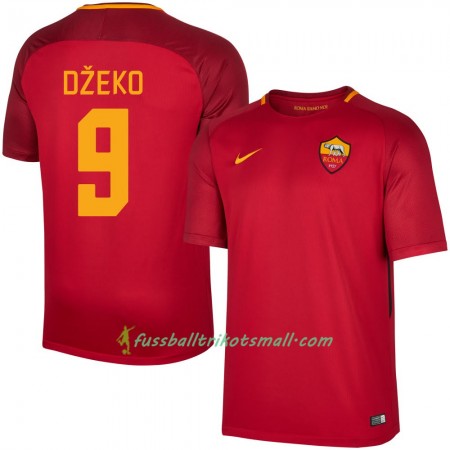 Fußballtrikots AS Rom Dzeko 9 2017-2018 Kurzarm Heimtrikotsatz kaufen