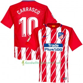 Fußballtrikots Atlético Madrid Carrasco 10 2017-2018 Kurzarm Heimtrikotsatz kaufen