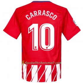 Fußballtrikots Atlético Madrid Carrasco 10 2017-2018 Kurzarm Heimtrikotsatz kaufen
