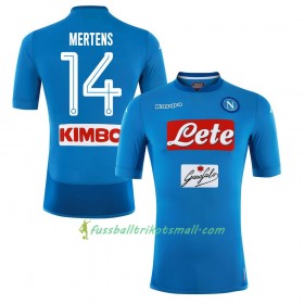 Fußballtrikots Napoli Mertens 14 2017-2018 Kurzarm Heimtrikotsatz kaufen