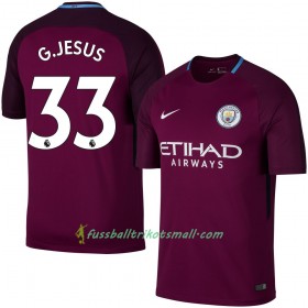 Fußballtrikots Manchester City G. Jesus 2017-2018 Kurzarm Auswärts-trikot kaufen