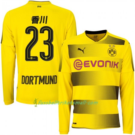Fußballtrikots Borussia Dortmund Kagawa 23 2017-2018 Langarm Heimtrikotsatz kaufen