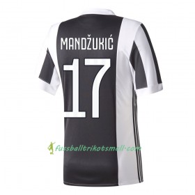 Fußballtrikots Juventus Turin Mandzukic 17 2017-2018 Kurzarm Heimtrikotsatz kaufen