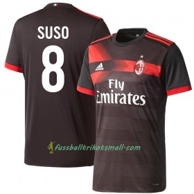 Fußballtrikots AC Mailand Suso 8 2017-2018 Kurzarm Ausweichtrikot kaufen