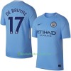 Fußballtrikots Manchester City De Bryune 2017-2018 Kurzarm Heimtrikotsatz kaufen