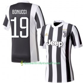 Fußballtrikots Juventus Turin Bonucci 19 2017-2018 Kurzarm Heimtrikotsatz kaufen