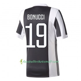 Fußballtrikots Juventus Turin Bonucci 19 2017-2018 Kurzarm Heimtrikotsatz kaufen