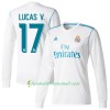 Fußballtrikots Real Madrid Lucas V. 2017-2018 Langarm Heimtrikotsatz kaufen