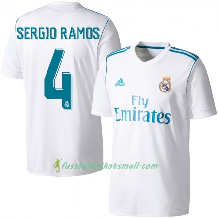 Fußballtrikots Real Madrid Sergio Ramos 2017-2018 Kurzarm Heimtrikotsatz kaufen