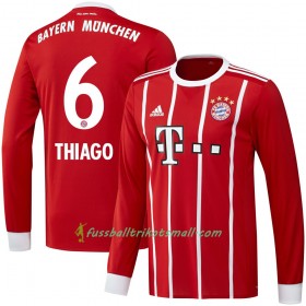 Fußballtrikots FC Bayern München Thiago 6 2017-2018 Langarm Heimtrikotsatz kaufen