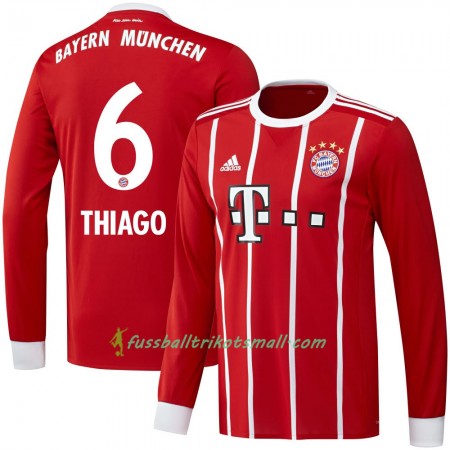 Fußballtrikots FC Bayern München Thiago 6 2017-2018 Langarm Heimtrikotsatz kaufen