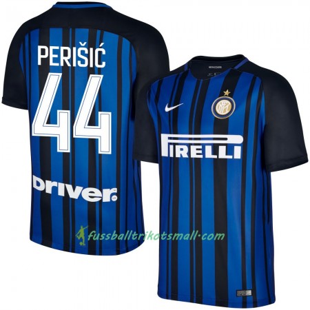 Fußballtrikots Inter Mailand Perisic 44 2017-2018 Kurzarm Heimtrikotsatz kaufen