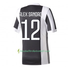 Fußballtrikots Juventus Turin Alex Sandro 12 2017-2018 Kurzarm Heimtrikotsatz kaufen