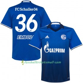 Fußballtrikots FC Schalke 04 Embolo 36 2017-2018 Kurzarm Heimtrikotsatz kaufen