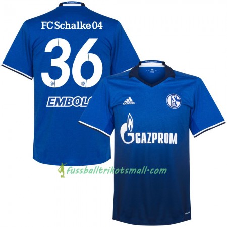 Fußballtrikots FC Schalke 04 Embolo 36 2017-2018 Kurzarm Heimtrikotsatz kaufen