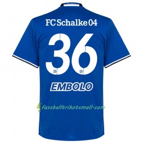 Fußballtrikots FC Schalke 04 Embolo 36 2017-2018 Kurzarm Heimtrikotsatz kaufen