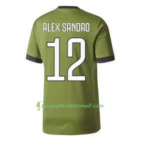 Fußballtrikots Juventus Turin Alex Sandro 12 2017-2018 Kurzarm Ausweichtrikot kaufen
