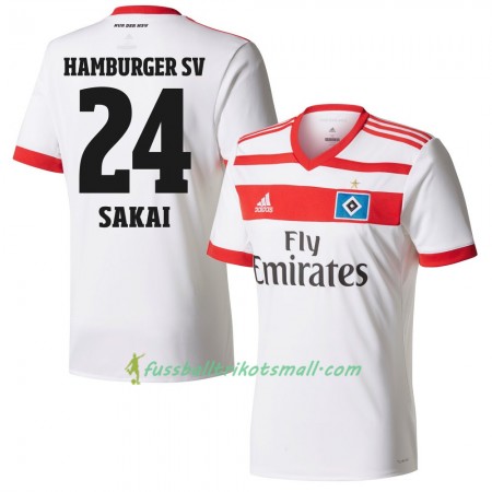 Fußballtrikots Hamburger SV Sakai 24 2017-2018 Kurzarm Heimtrikotsatz kaufen