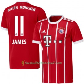 Fußballtrikots FC Bayern München James 11 2017-2018 Kurzarm Heimtrikotsatz kaufen