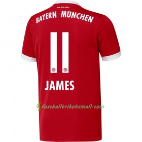 Fußballtrikots FC Bayern München James 11 2017-2018 Kurzarm Heimtrikotsatz kaufen