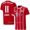 Fußballtrikots FC Bayern München James 11 2017-2018 Kurzarm Heimtrikotsatz kaufen