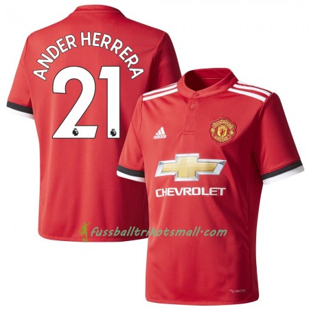Fußballtrikots Manchester United Ander Herrera 2017-2018 Kurzarm Heimtrikotsatz kaufen