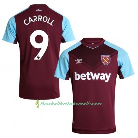 Fußballtrikots West Ham United Carroll 9 2017-2018 Kurzarm Heimtrikotsatz kaufen