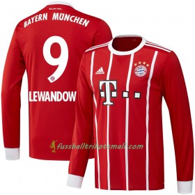 Fußballtrikots FC Bayern München Lewandowski 9 2017-2018 Langarm Heimtrikotsatz kaufen