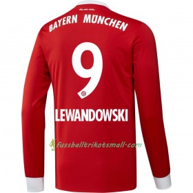 Fußballtrikots FC Bayern München Lewandowski 9 2017-2018 Langarm Heimtrikotsatz kaufen