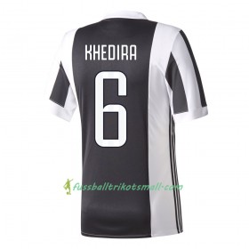 Fußballtrikots Juventus Turin Khedira 6 2017-2018 Kurzarm Heimtrikotsatz kaufen