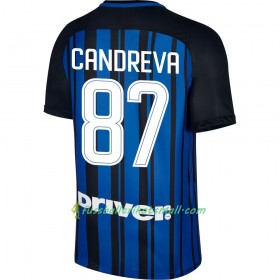 Fußballtrikots Inter Mailand Candreva 87 2017-2018 Kurzarm Heimtrikotsatz kaufen