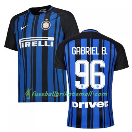 Fußballtrikots Inter Mailand GABRIEL B 96 2017-2018 Kurzarm Heimtrikotsatz kaufen