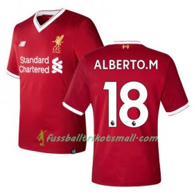 Fußballtrikots Liverpool ALBERTO M 18 2017-2018 Kurzarm Heimtrikotsatz kaufen