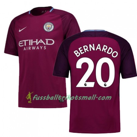 Fußballtrikots Manchester City BERNARDO 20 2017-2018 Kurzarm Auswärts-trikot kaufen