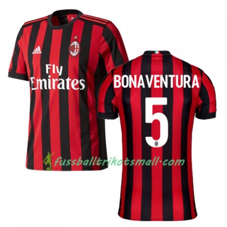 Fußballtrikots AC Mailand BONAVENTURA 5 2017-2018 Kurzarm Heimtrikotsatz kaufen