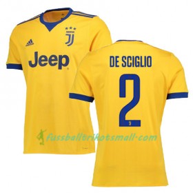 Fußballtrikots Juventus Turin DE SCIGLIO 2 2017-2018 Kurzarm Auswärts-trikot kaufen