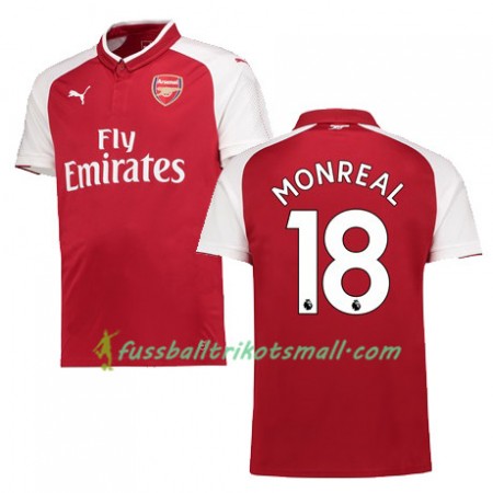Fußballtrikots Arsenal MONREAL 18 2017-2018 Kurzarm Heimtrikotsatz kaufen