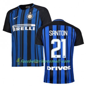 Fußballtrikots Inter Mailand SANTON 21 2017-2018 Kurzarm Heimtrikotsatz kaufen