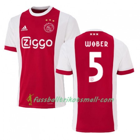 Fußballtrikots Ajax Amsterdam MAXIMILIAN WOBER 5 2017-2018 Kurzarm Heimtrikotsatz kaufen