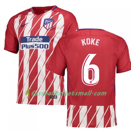 Fußballtrikots Atlético Madrid KOKE 6 2017-2018 Kurzarm Heimtrikotsatz kaufen