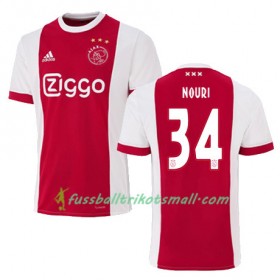 Fußballtrikots Ajax Amsterdam ABDELHAK NOURI 34 2017-2018 Kurzarm Heimtrikotsatz kaufen